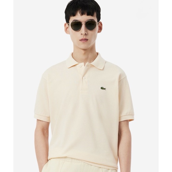 Lacoste Other - Lacoste Classic Fit Polo Shirt Men's 2XL Cotton Petit Piqué‎ Short Sleeve Tan